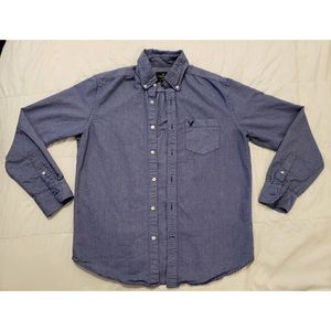 American Eagle Faux Denim Button-up Shirt
